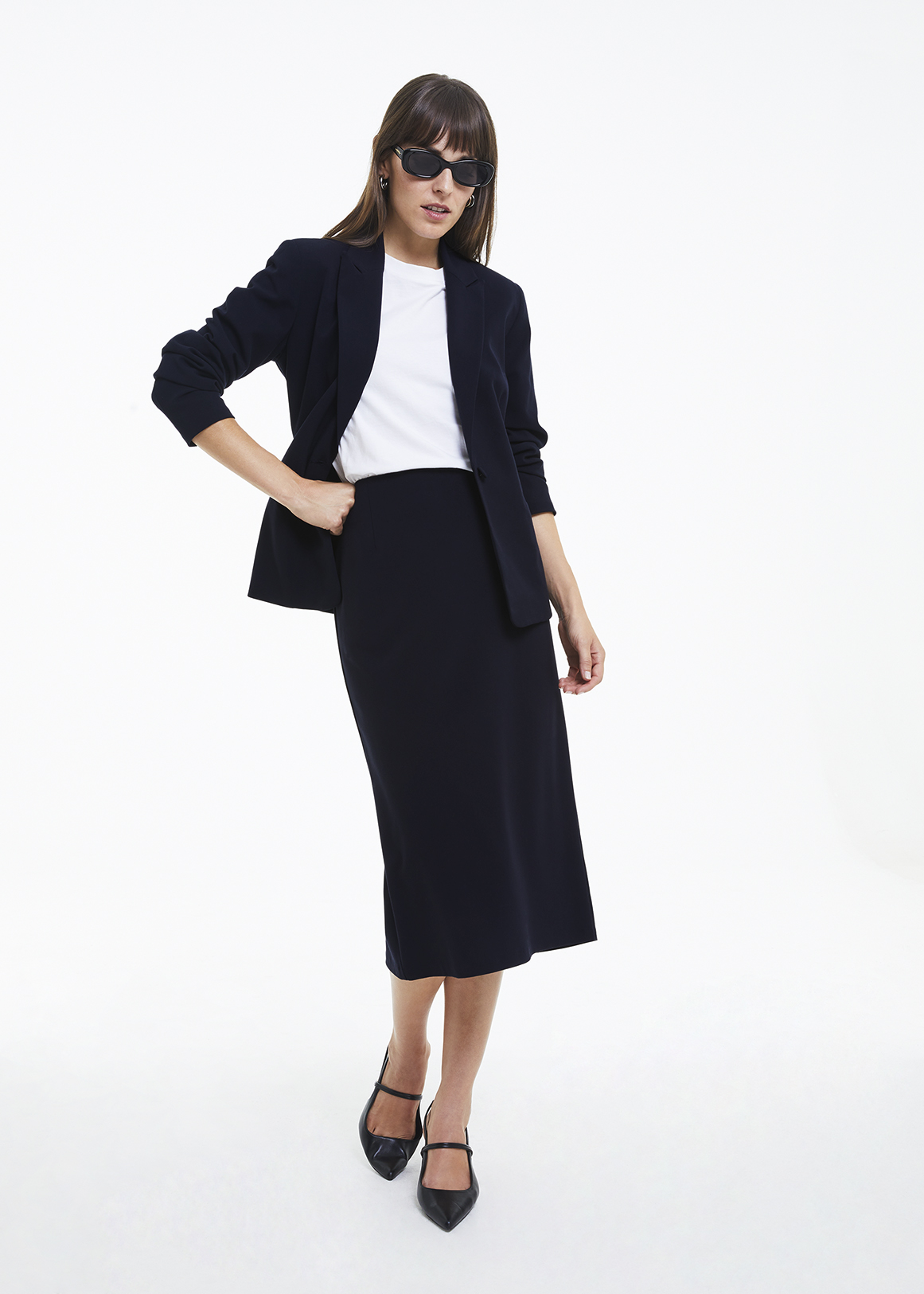 Stretch Viscose Blend Pencil Skirt | Woolworths.co.za