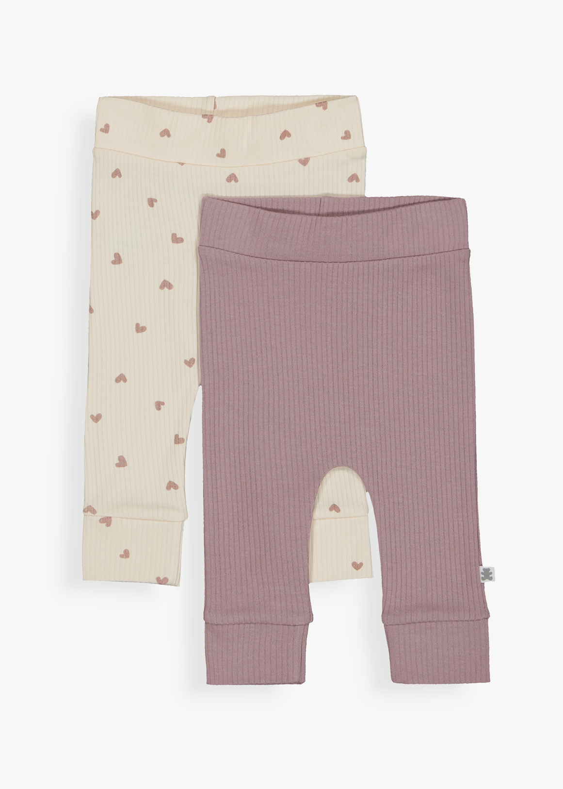 Heart Print Ribbed Leggings 2 Pack Woolworths .za