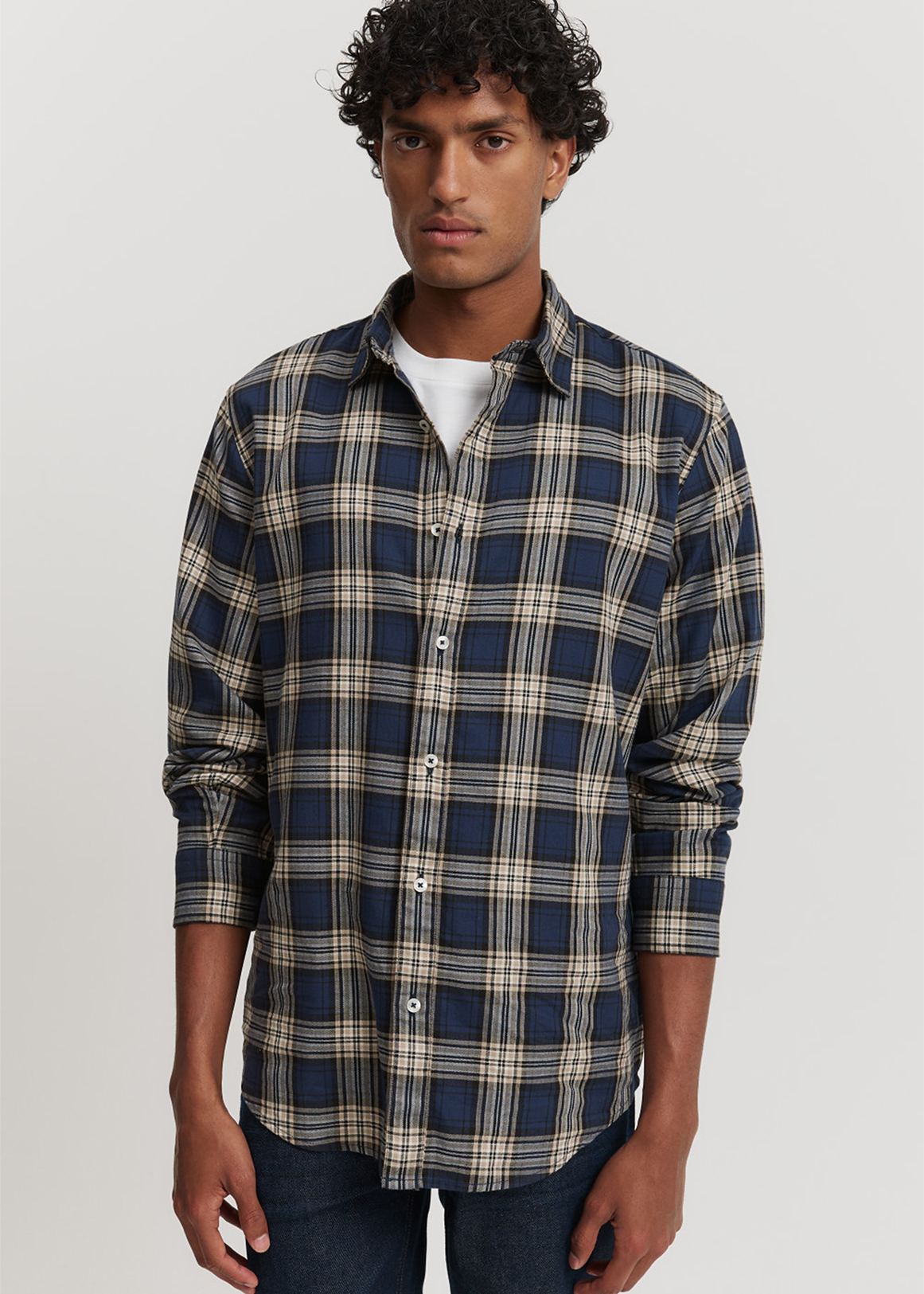 Regular Fit Australian Good Earth Cotton Flannel Check Shirt