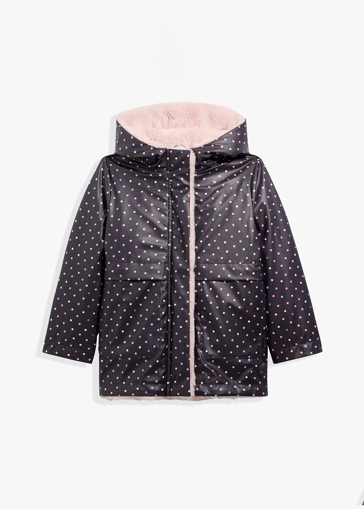 Recycled Polyester Fur Trim Raincoat Woolworths .za