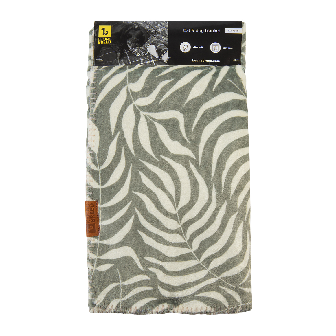 BeOneBreed Reversible Leaf Design Pet Blanket 91 cm x 71 cm Woolworths .za