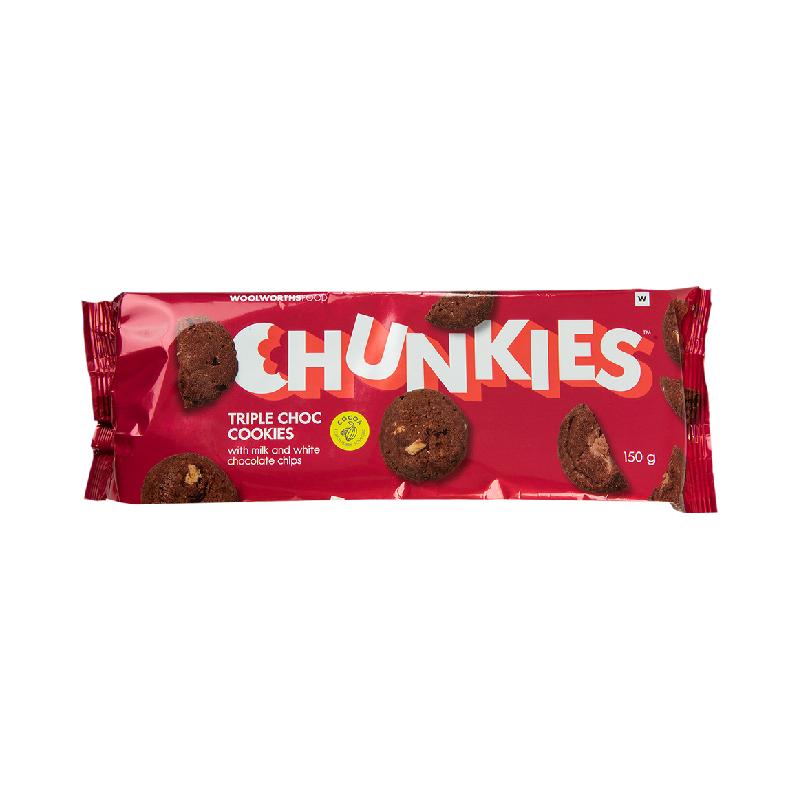 CHUNKIES™ Triple Chocolate Chip Cookies 150 g | Woolworths.co.za