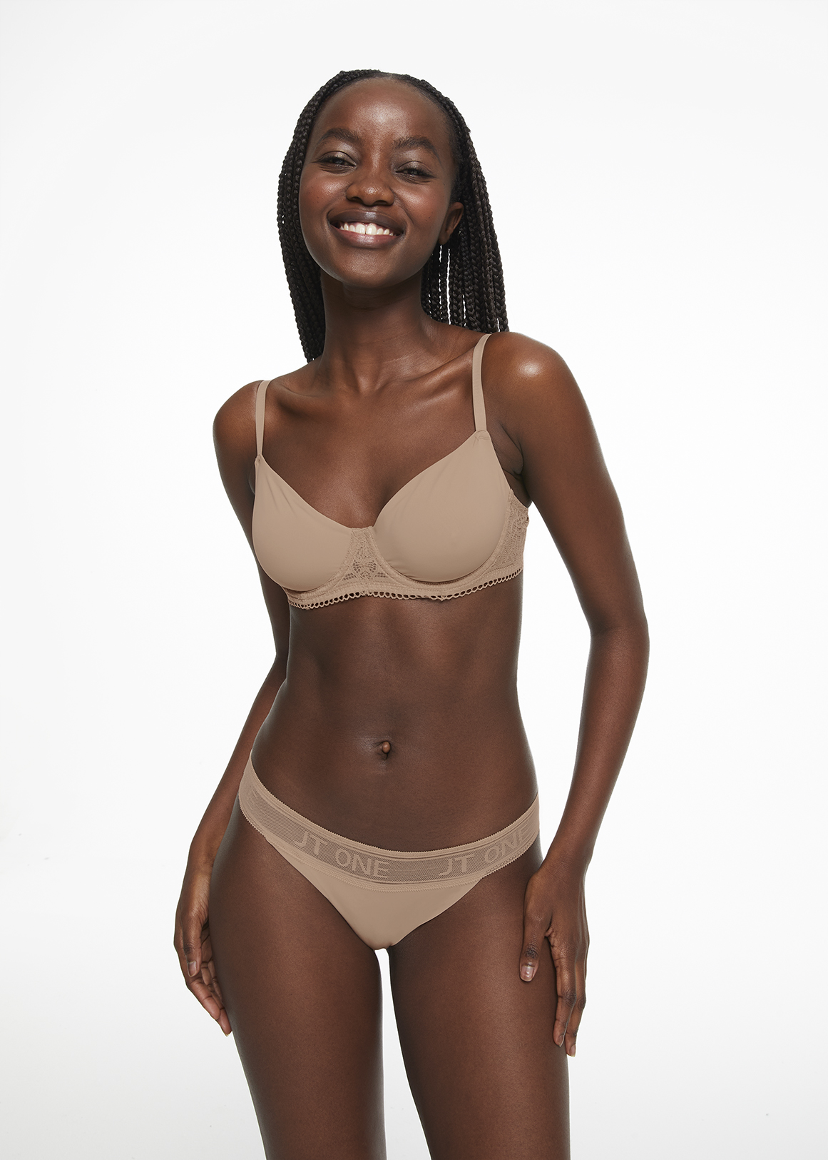 Non Padded Underwire Lace Inset Balconette Bra A-D | Woolworths.co.za