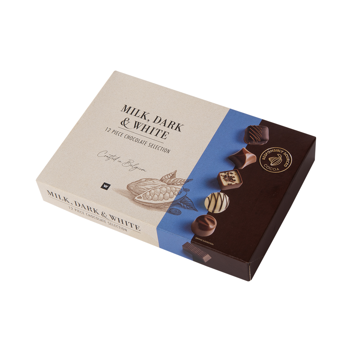 ちょこたん PR ws Milk, Dark and White Chocolate Selection 12 pcs | Woolworths.co.za