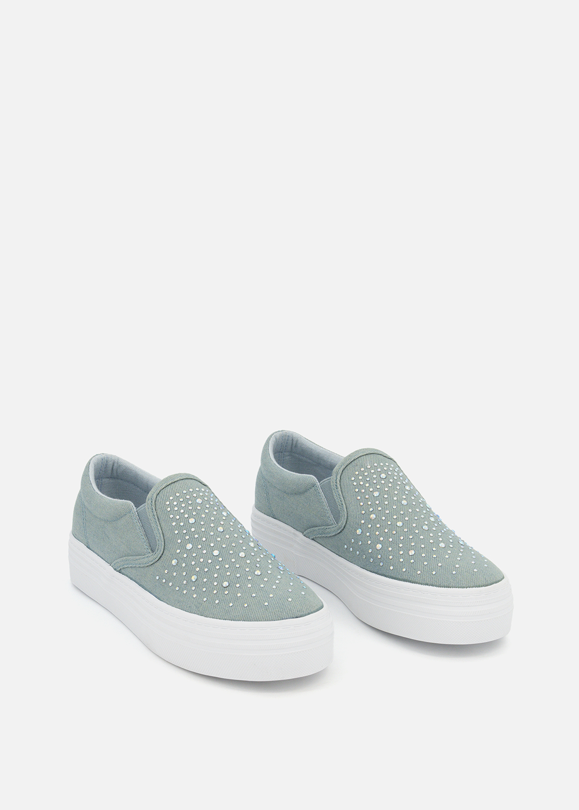 Slip on Platform Sneakers Size 12 6 Older Girl
