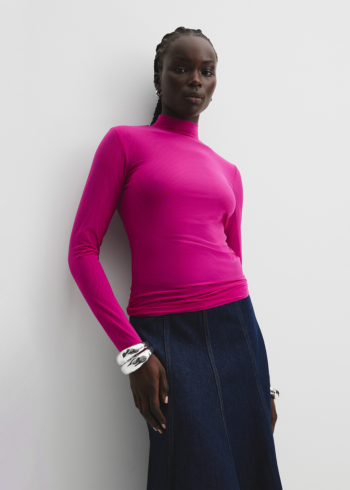 Long Sleeve Mesh Skivvy | Woolworths.co.za