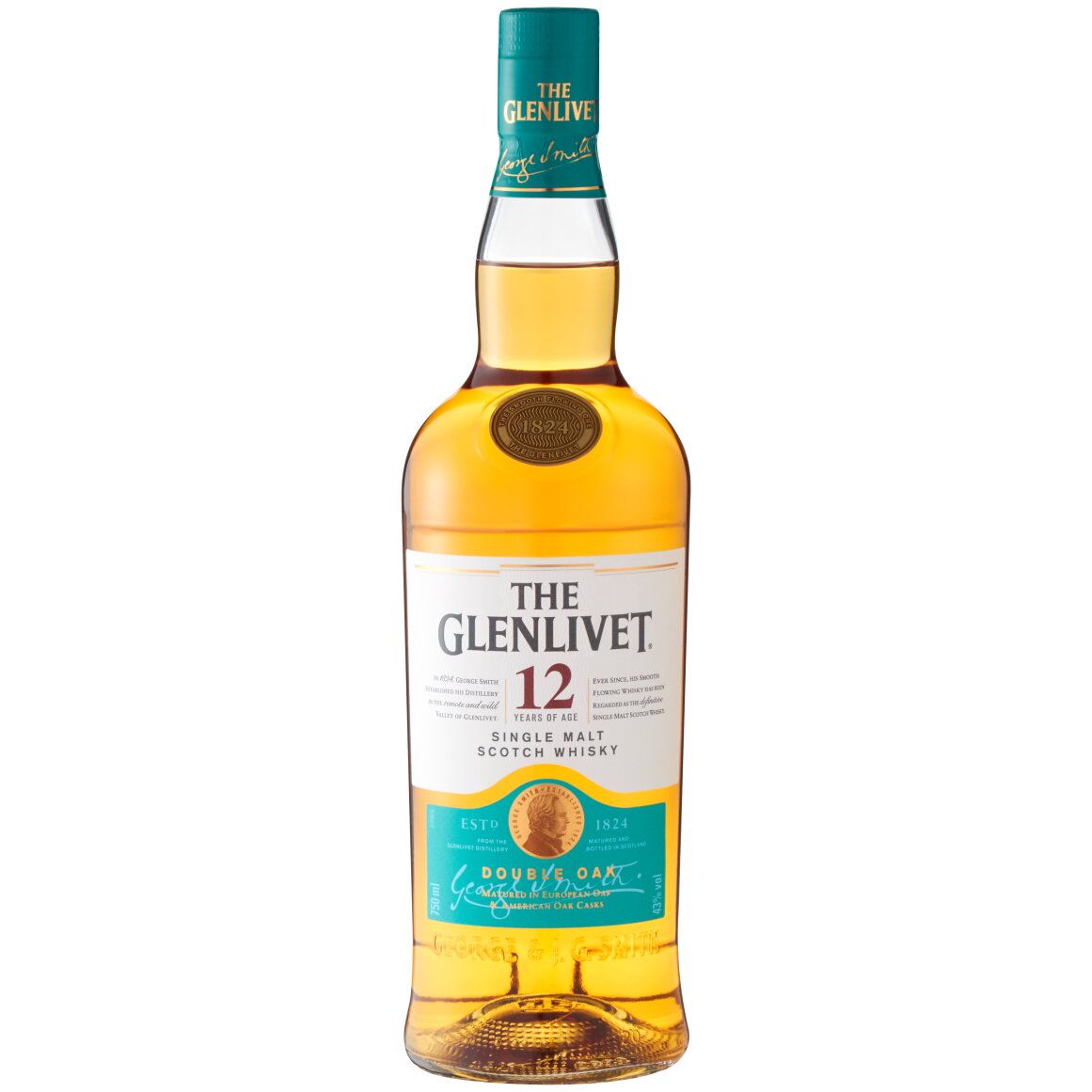 The Glenlivet 12 Year Old Single Malt Speyside Scotch Whisky 750