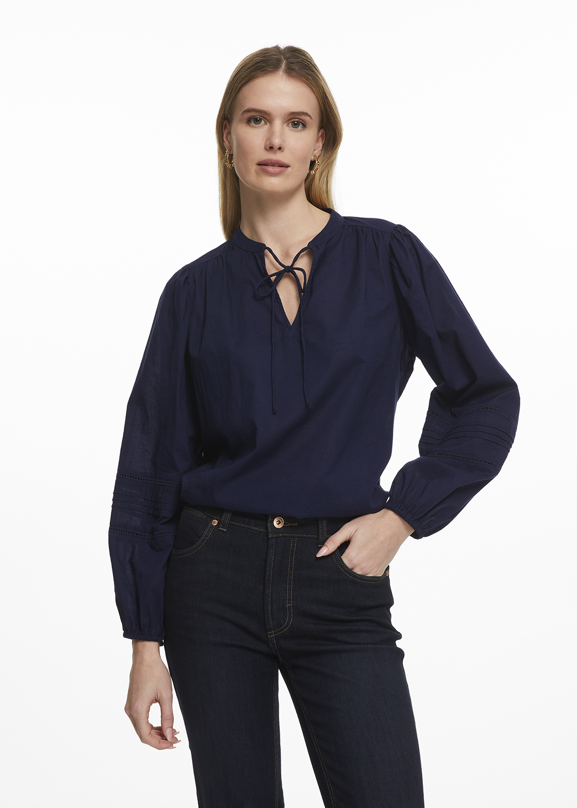 【cteloplanテーロプラン thorfinnchina blouse Frill Tie Neck Balloon Sleeve Blouse | Woolworths.co.za
