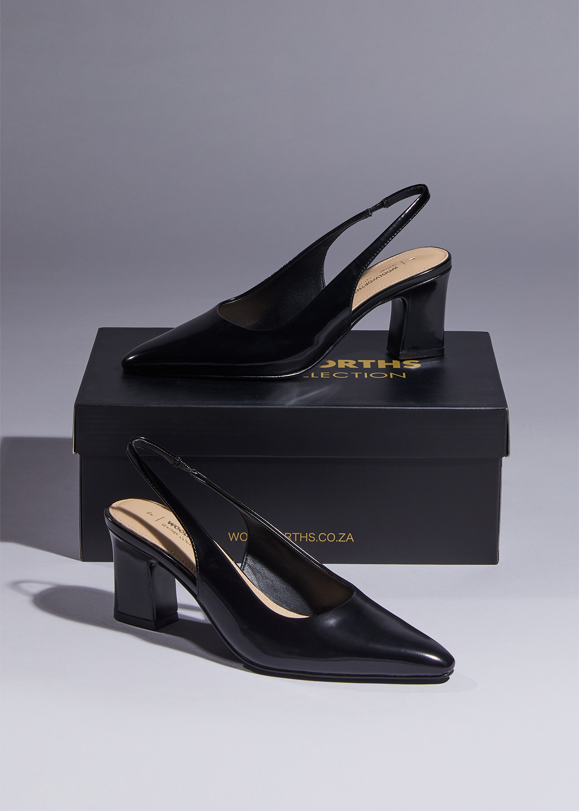 Woolworths leather pumps cheap