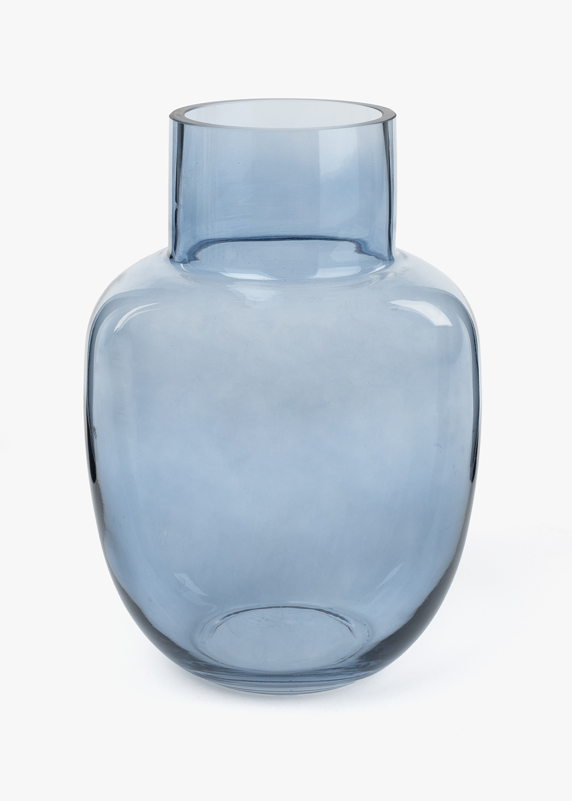 Milky Finish Round Vase