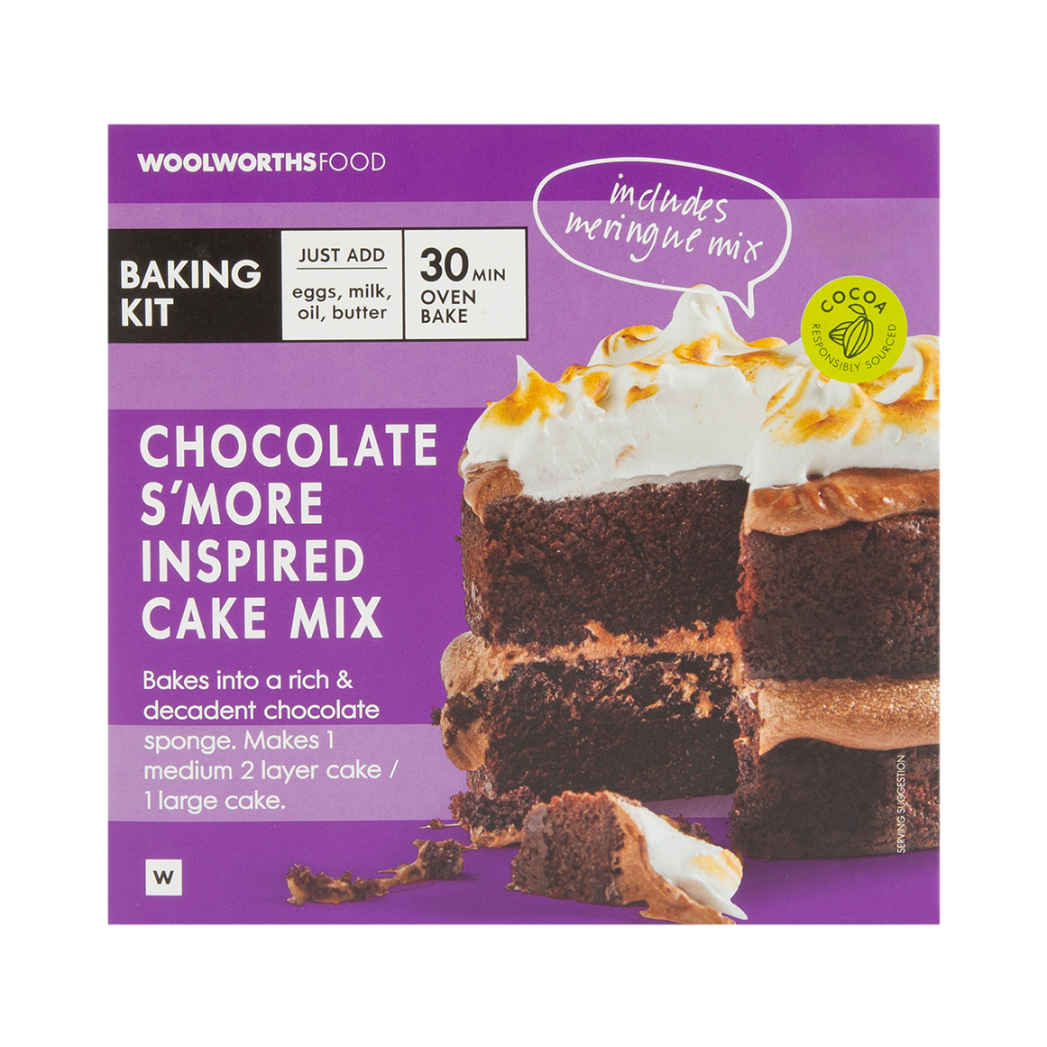 Chocolate S'More Inspired Cake Mix 552 g | Woolworths.co.za