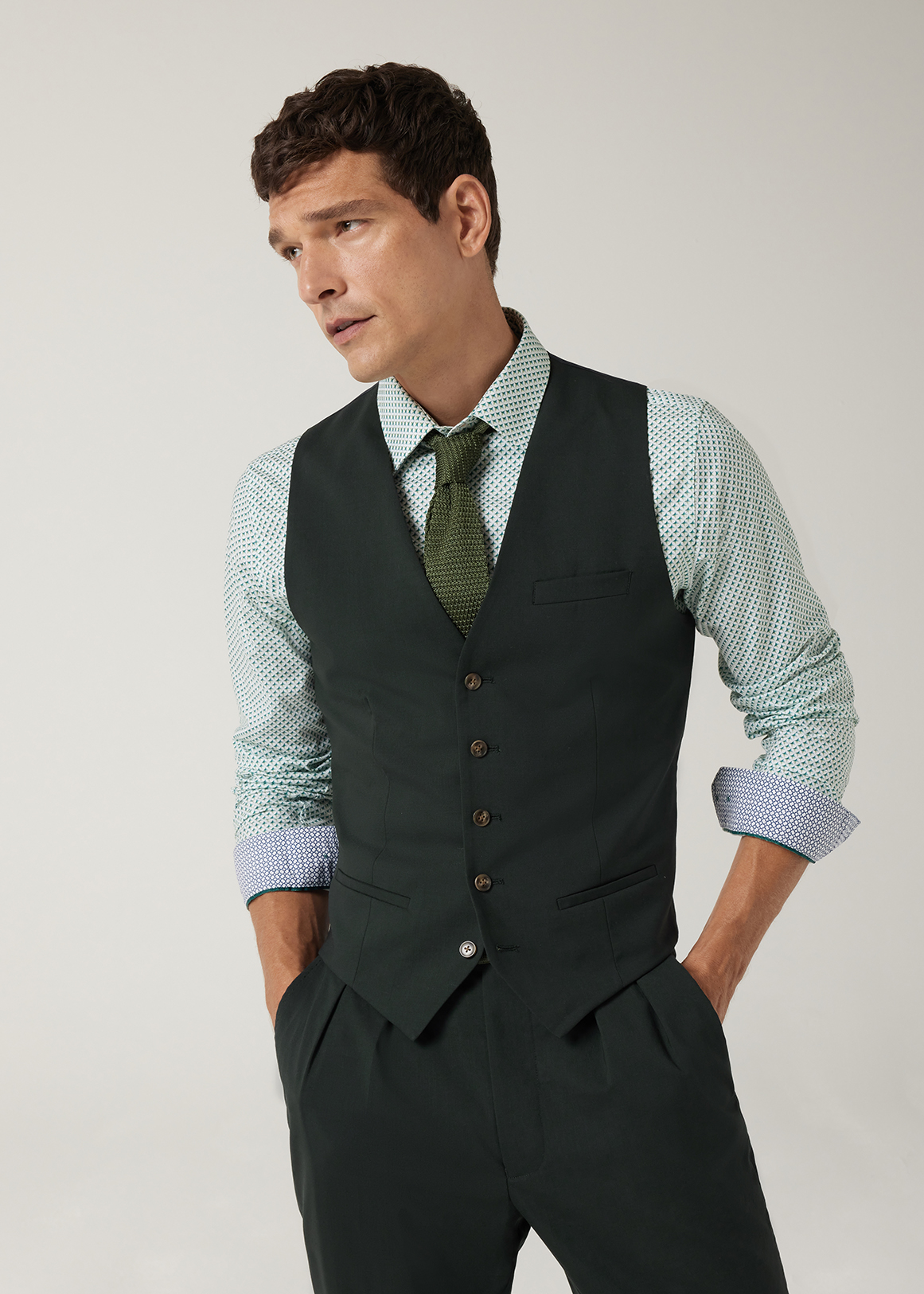 5 Button Tailored Fashion Vest | Woolworths.co.za