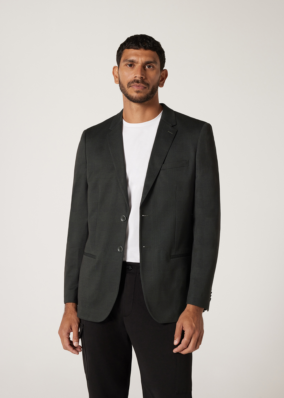 Regular Stretch Travel Check Tailored Jacket | Woolworths.co.za