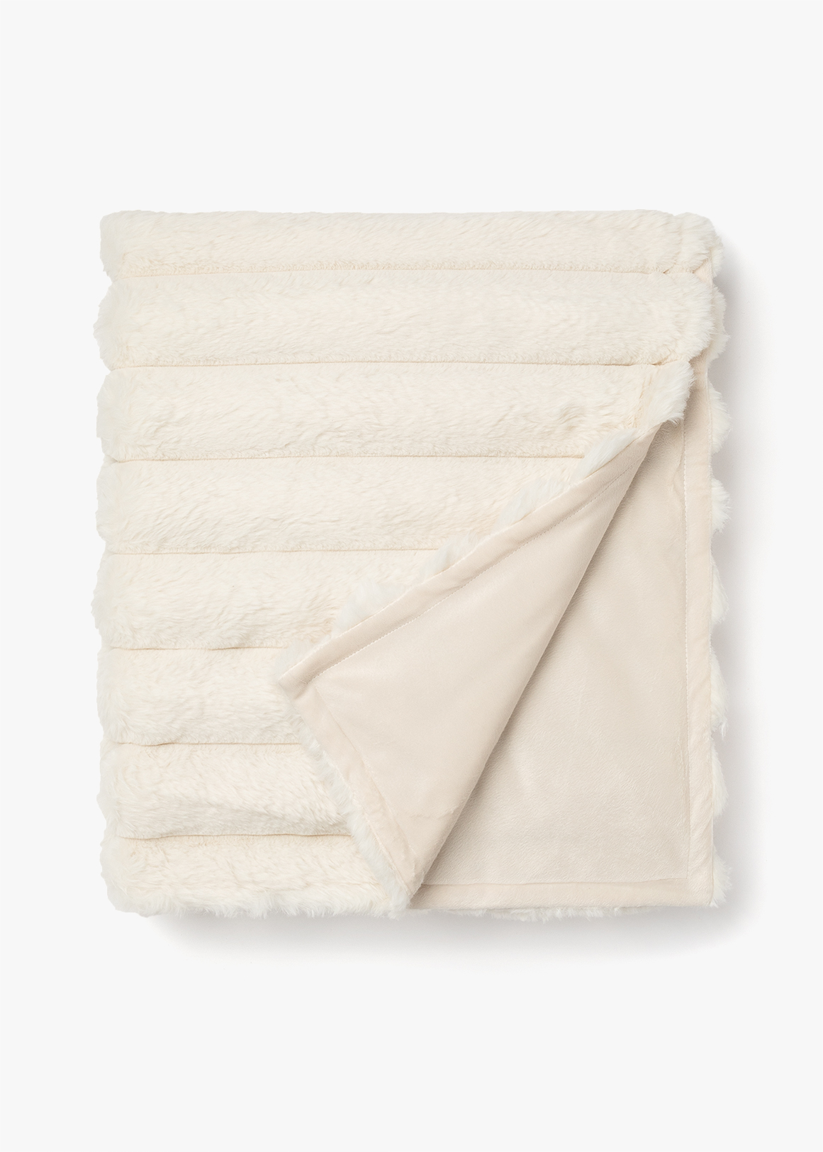 Linear Faux Fur Throw 180x150cm | Woolworths.co.za