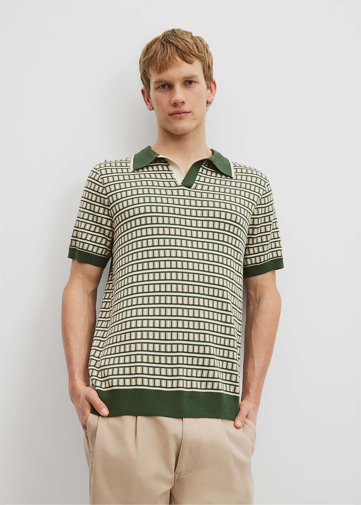 【新品】25ss h beauty&youth cotton polo knit Cotton Silk Jacquard Trophy Knit | Woolworths.co.za
