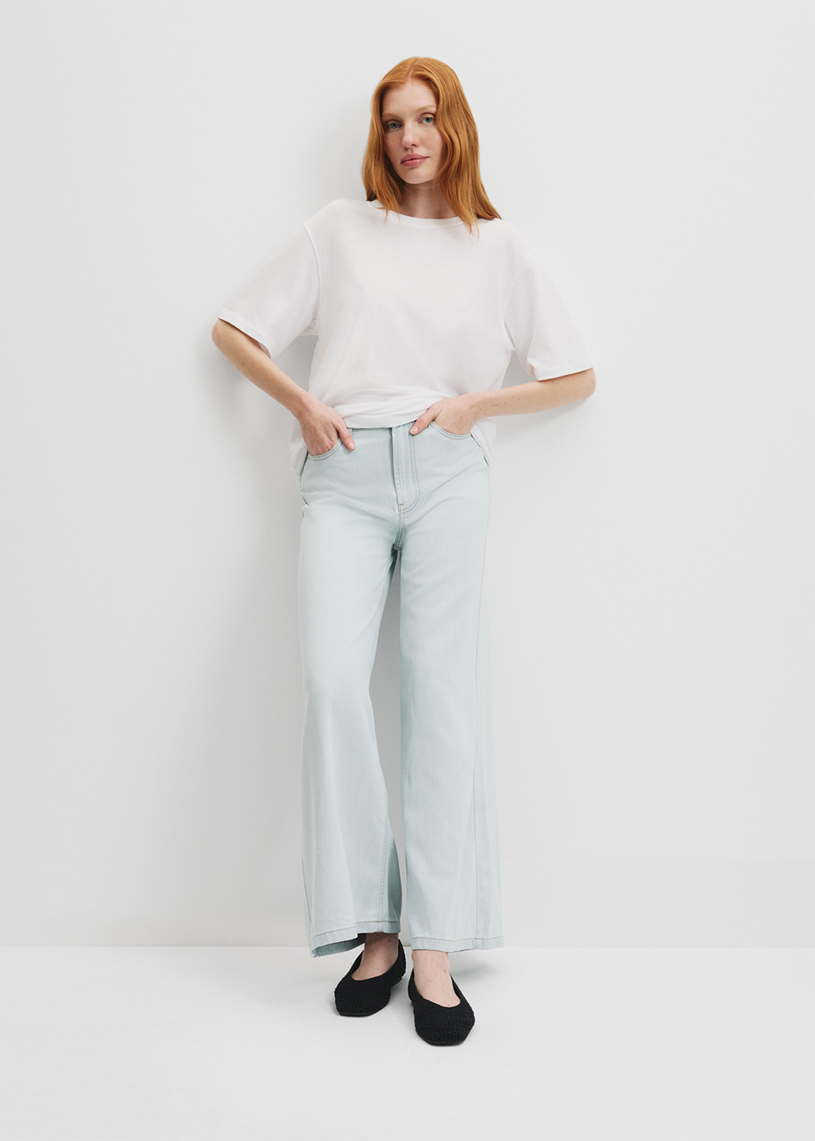 Soft Denim Wide Leg Jean | Woolworths.co.za