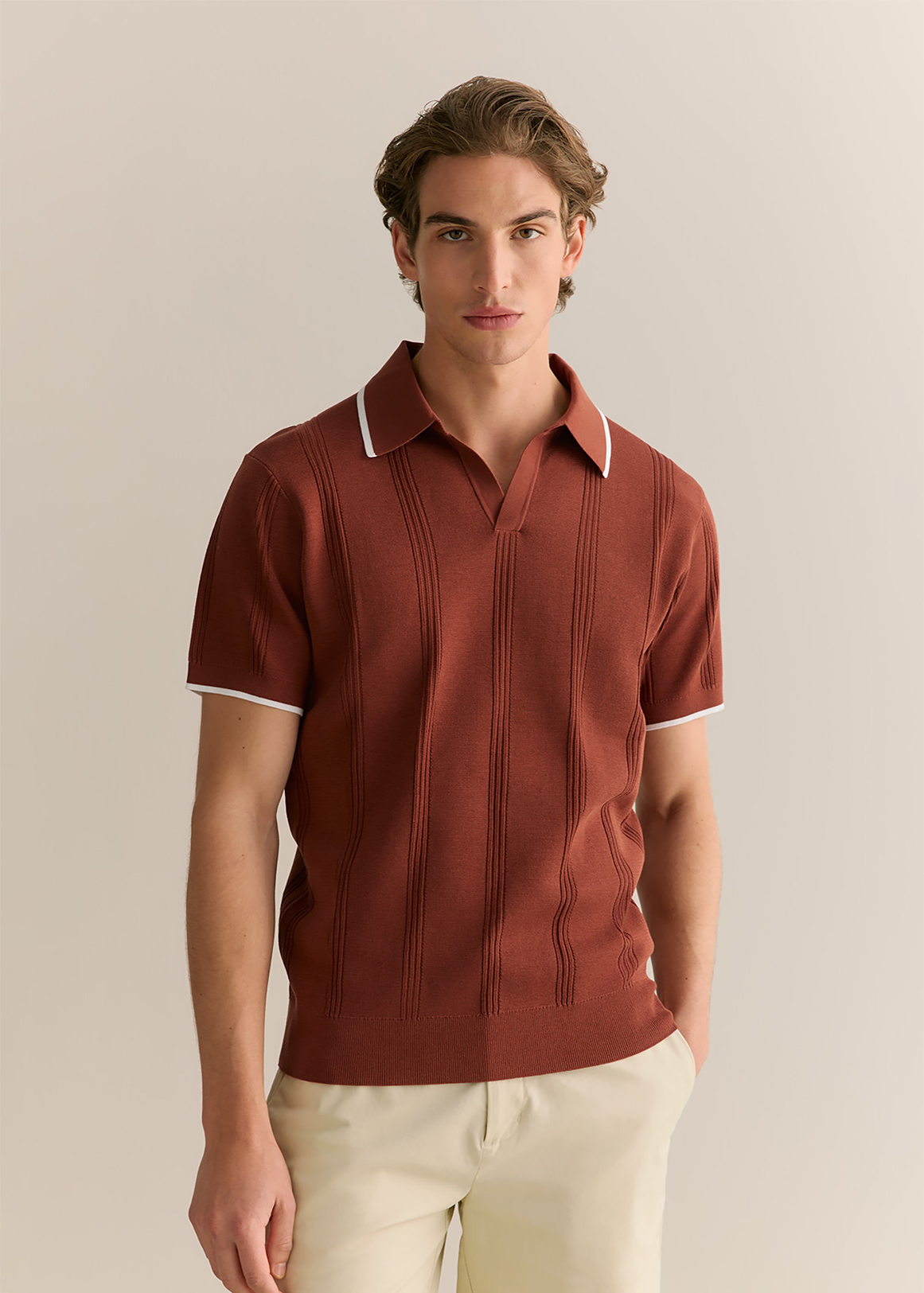 トップス ovy Standard Seed Stitch Polo Size XL Standard Seed Stitch Polo | OVY