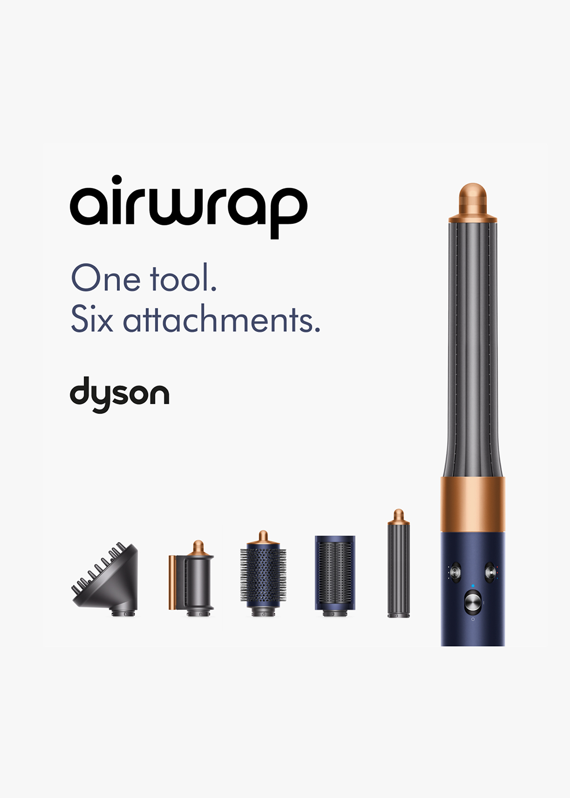 Dyson ネイビー&ゴールド Complete Airwrap 限定品Dyson Airwrap Straight+Wavy dryer and multi-styler i.d.™ ヘアドライヤー