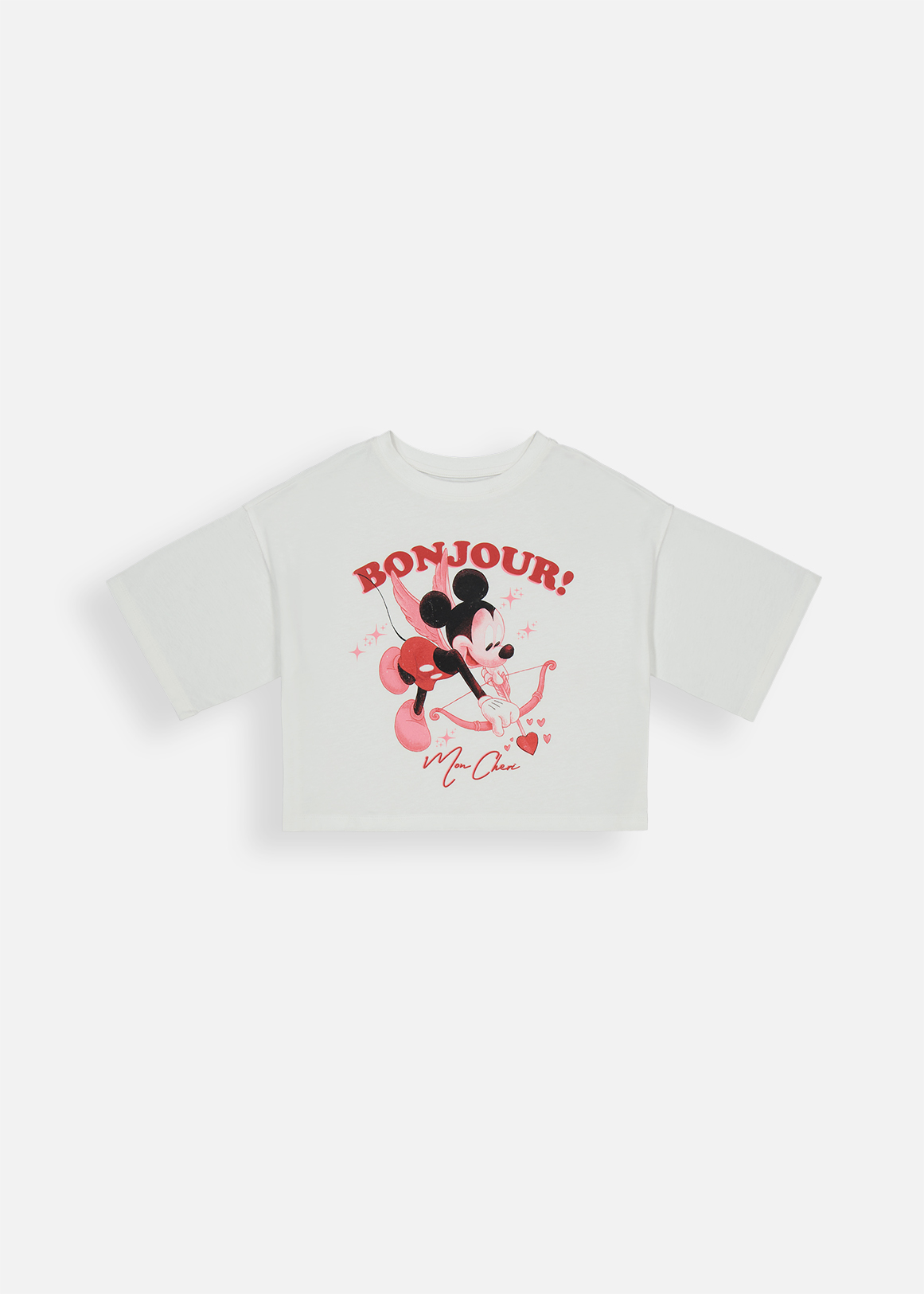 Mickey Boxy Cotton T-shirt