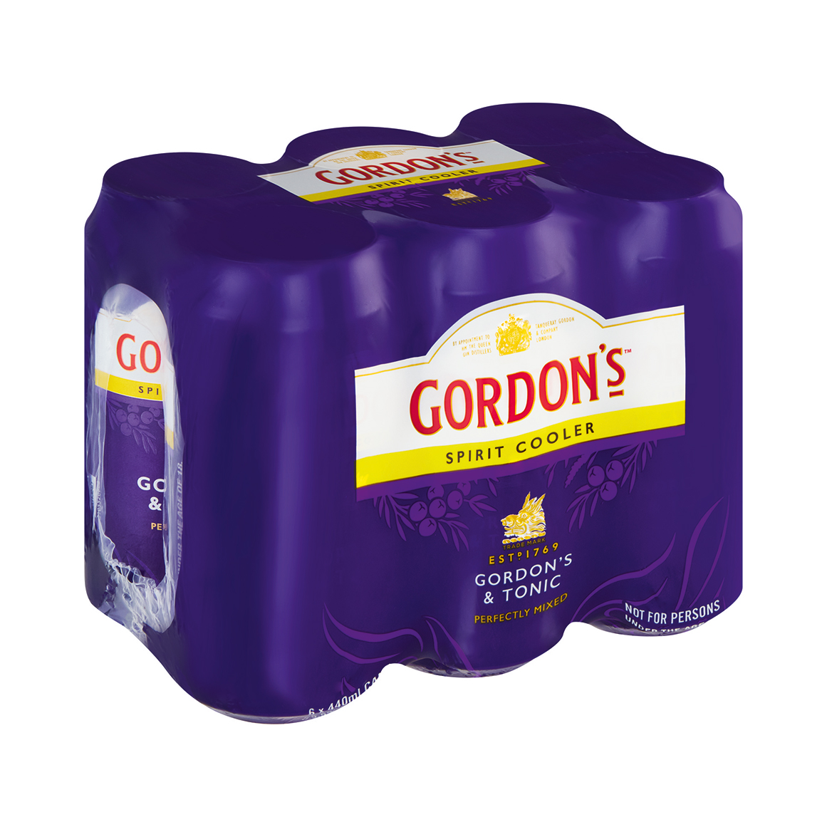 Gordon's Gin & Tonic Spirit Cooler 6 x 440 ml Cans | Woolworths.co.za