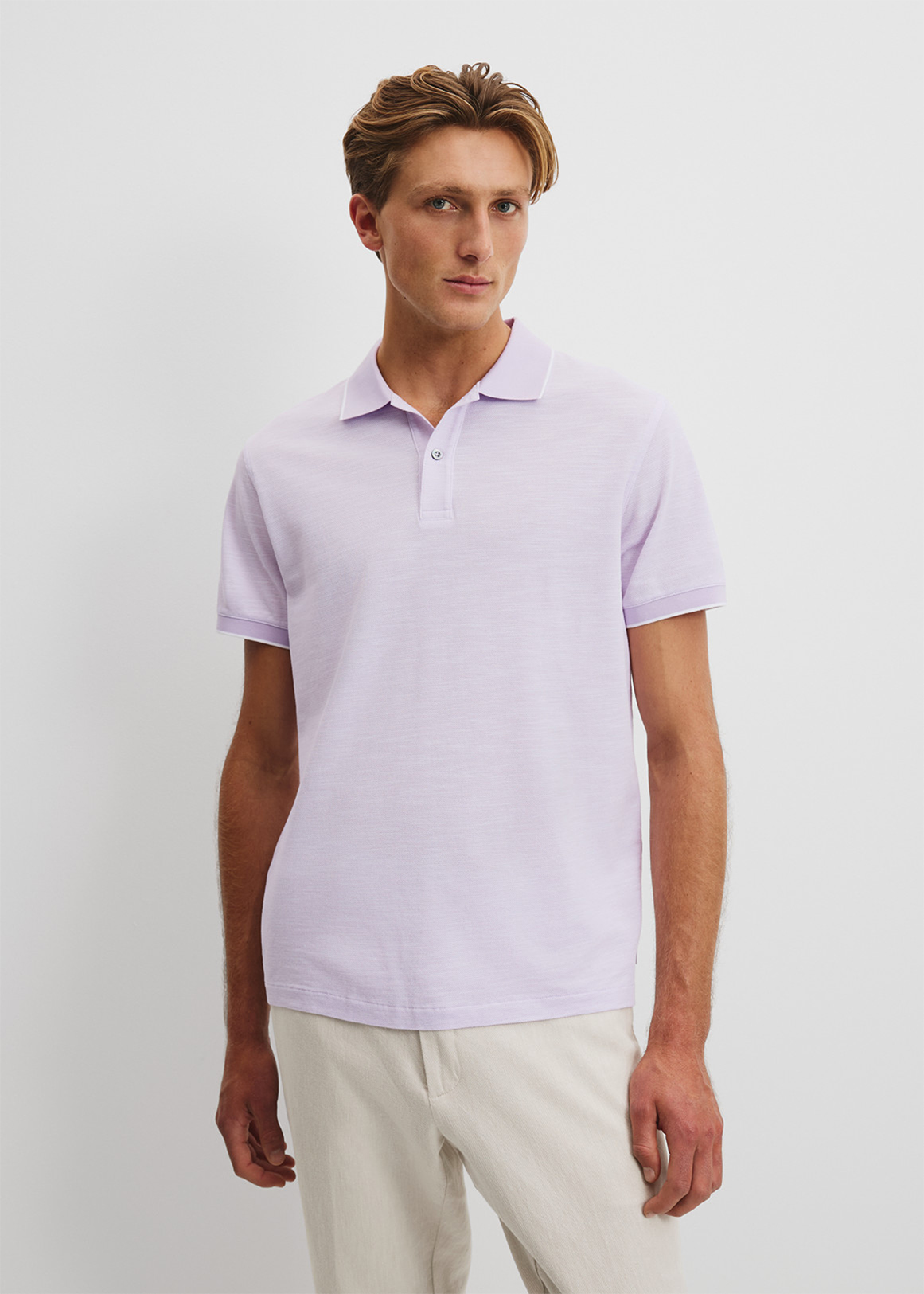Australian Cotton Micro Textured Polo | Woolworths.co.za