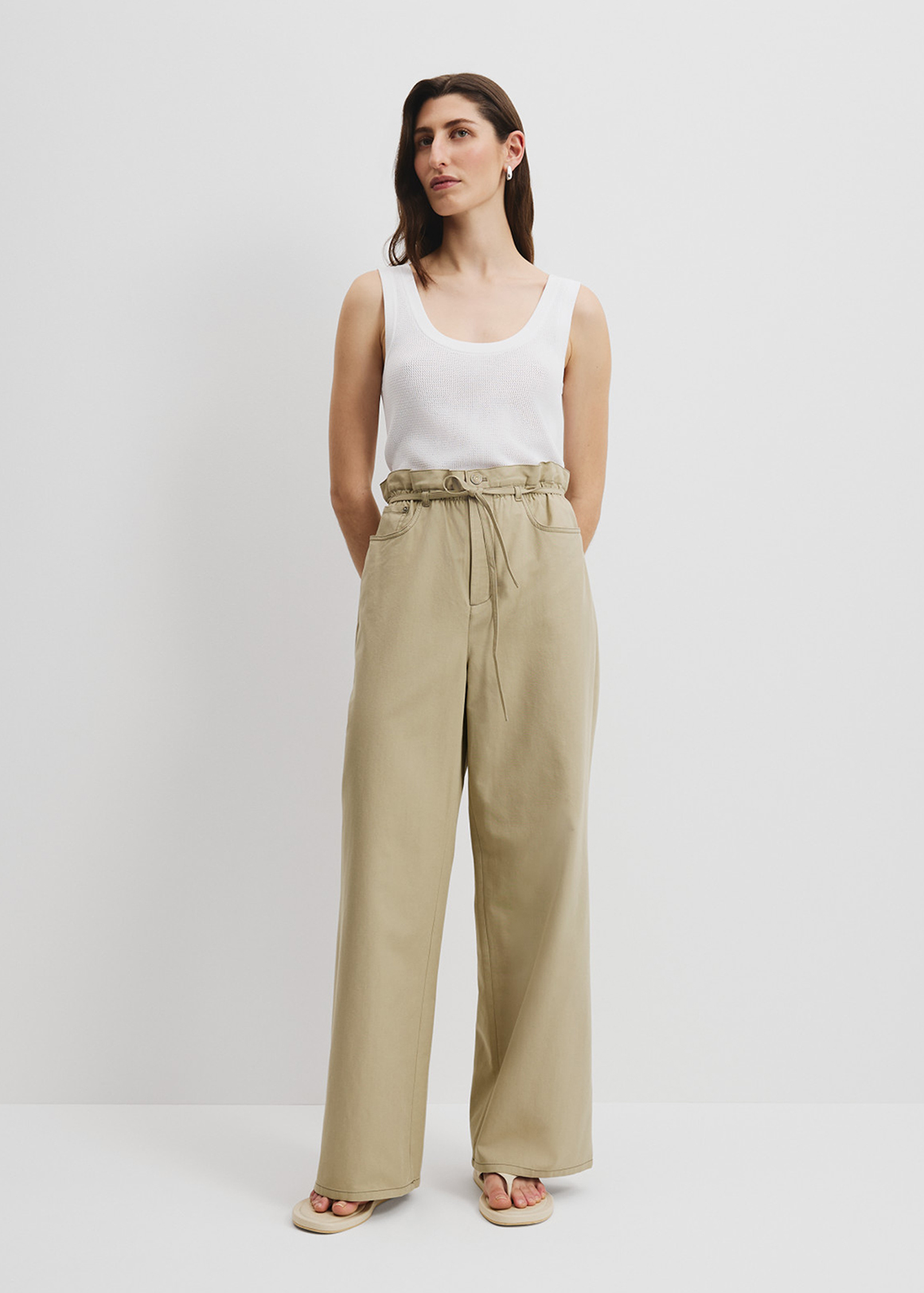 24-25 SCAPE BAGGY PANTS/Lサイズ/LIGHT SAND Paperbag Pant | Woolworths.co.za