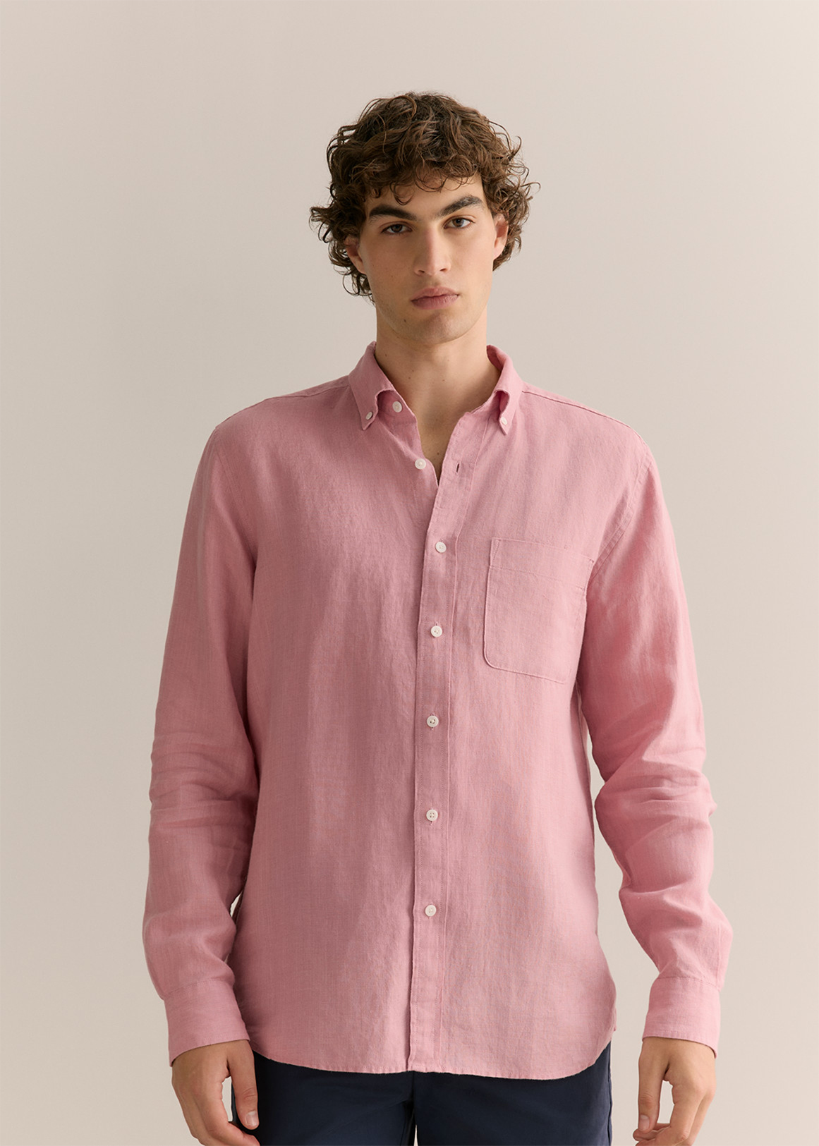 Regular Fit Delave Linen Long Sleeve Shirt | Woolworths.co.za