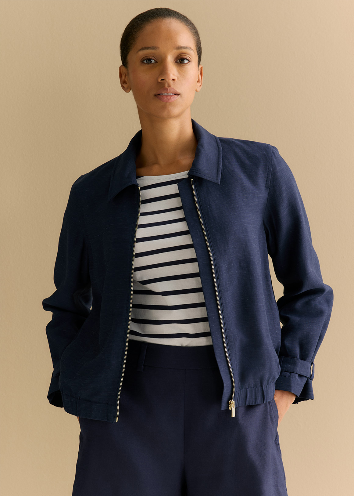 Sacai - Wool Surge X Nylon Twill Blouson | HBX Wool Surge x Nylon