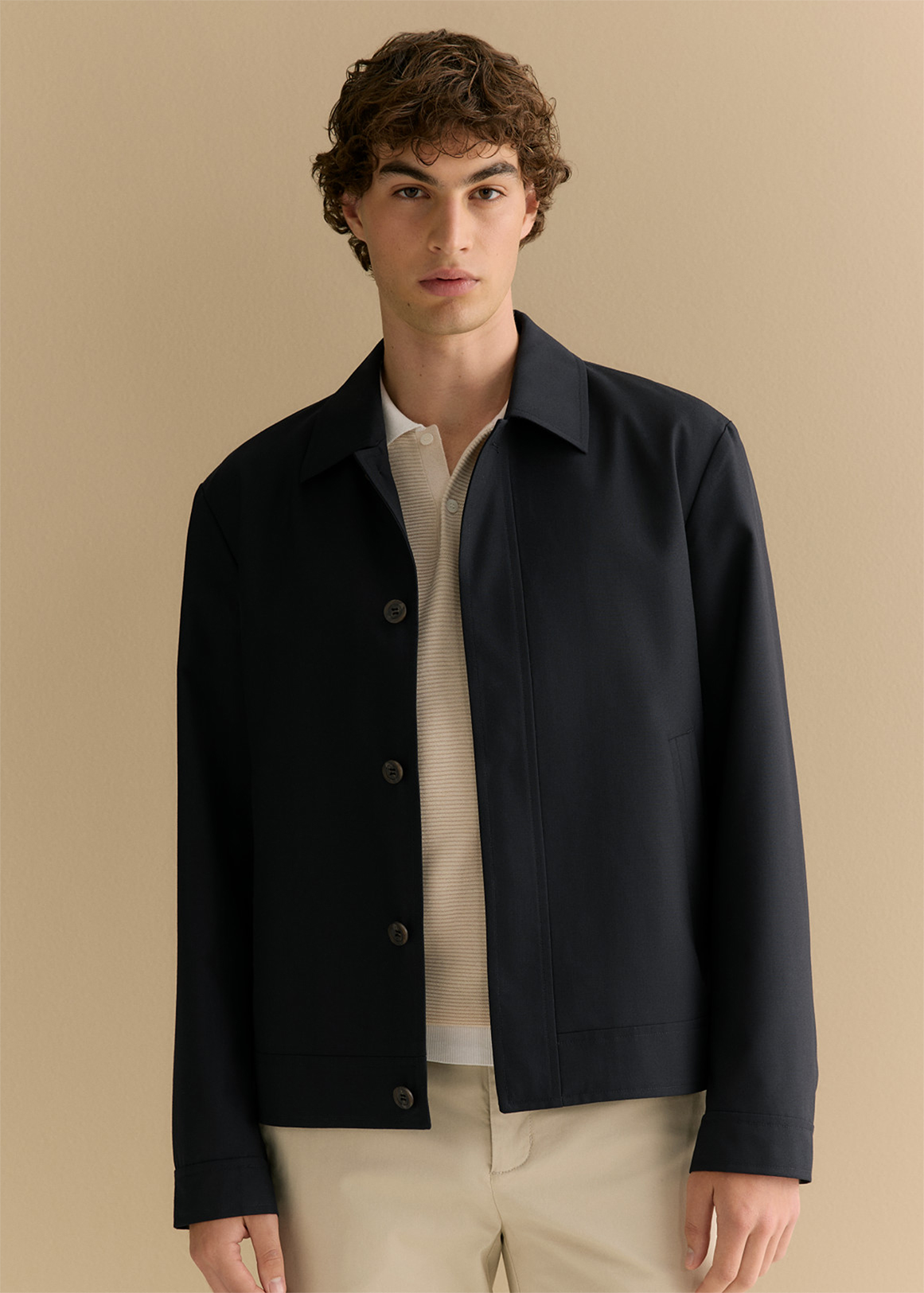 Italian Wool Button Front Jacket | Woolworths.co.za