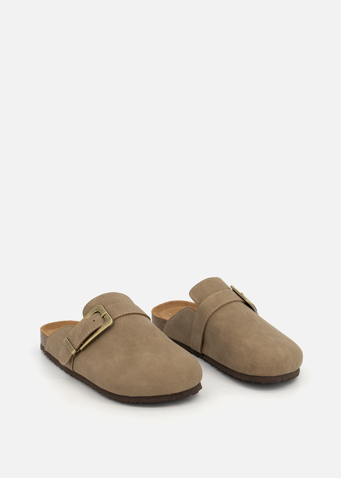 Buckle Faux Suede Mules | Woolworths.co.za
