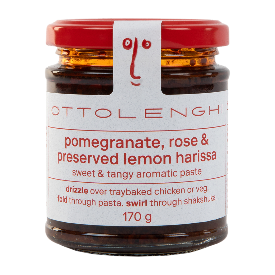 Ottolenghi Pomegranate, Rose and Lemon Harissa 170 g | Woolworths