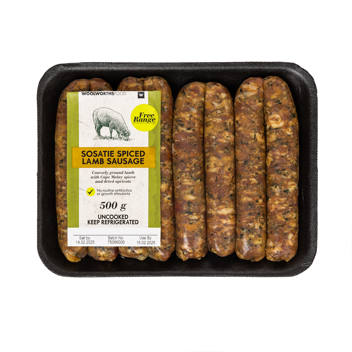 Free Range Sosatie Spiced Lamb Sausage 500 g | Woolworths.co.za