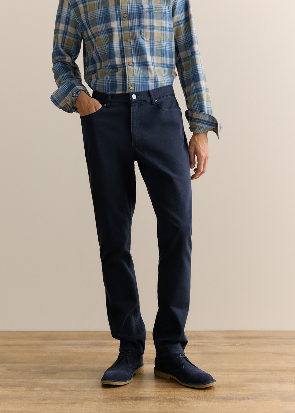 Garment Dyed Cotton Five Pocket Pant | Woolworths.co.za