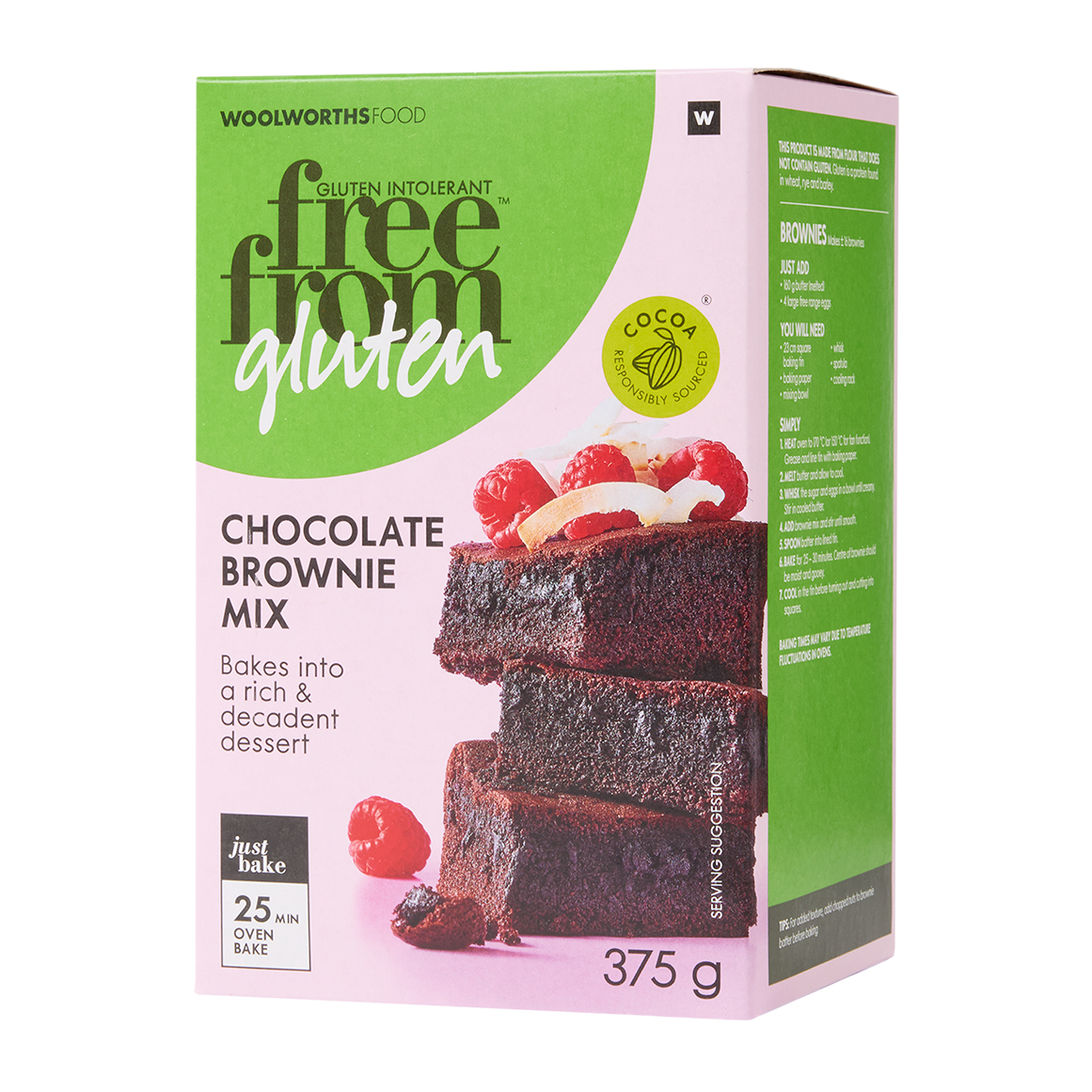 free from gluten™ Chocolate Brownie Mix 375 g