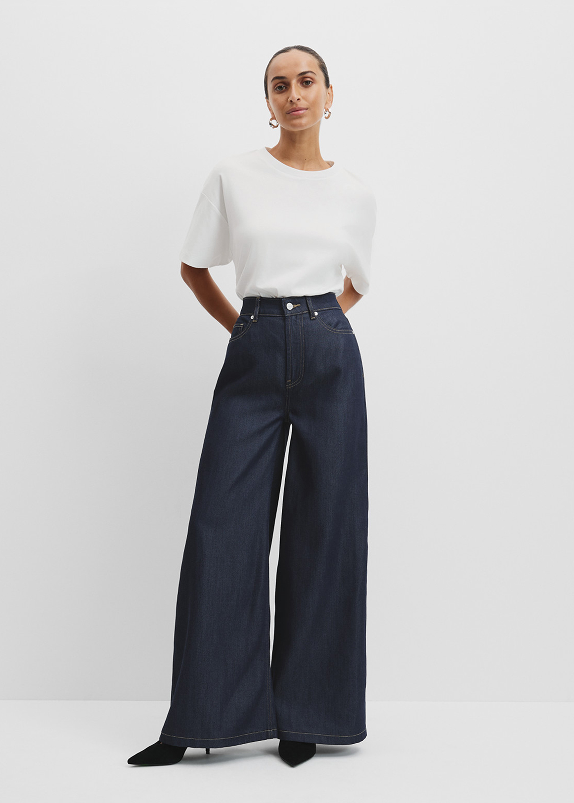Soft Denim Wide Jean | Woolworths.co.za
