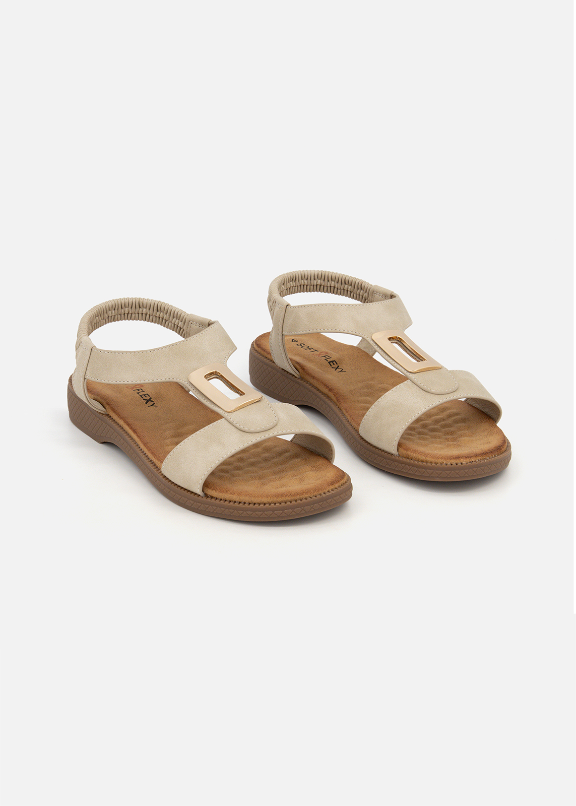 Metallic Trim Stretch Slingback Sandals | Woolworths.co.za
