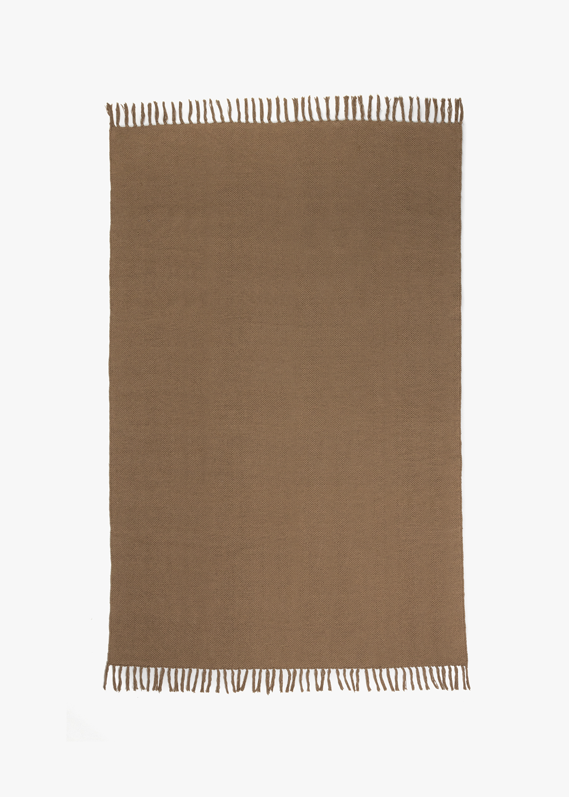 ラグ cotton mini rug 9dot brown Flo Cotton Printed Rug Rust