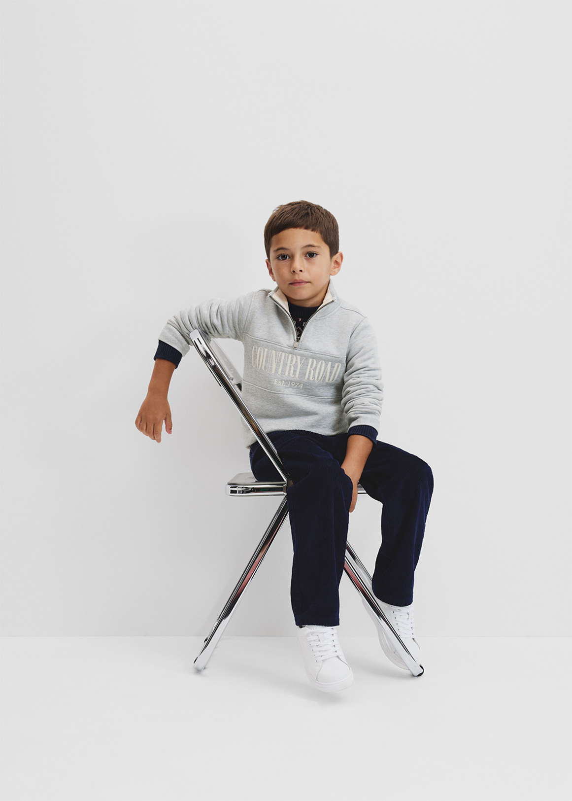 Verified Australian Cotton Heritage Half Zip Sweat | Woolworths.co.za