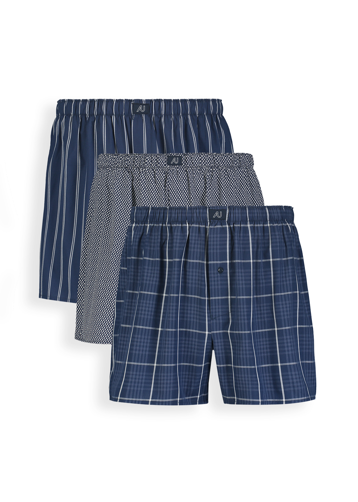 Assorted Cotton Boxers 3 Pack | Woolworths.co.za