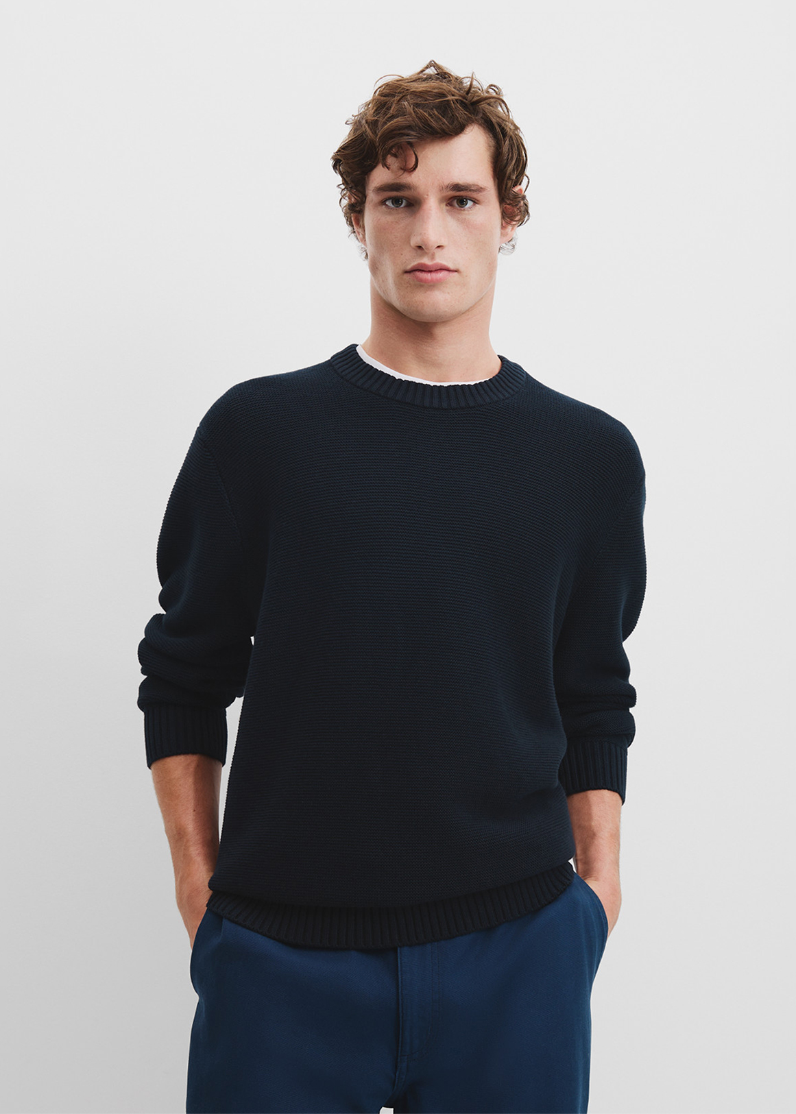 Australian Cotton Crew Neck Knit | Woolworths.co.za