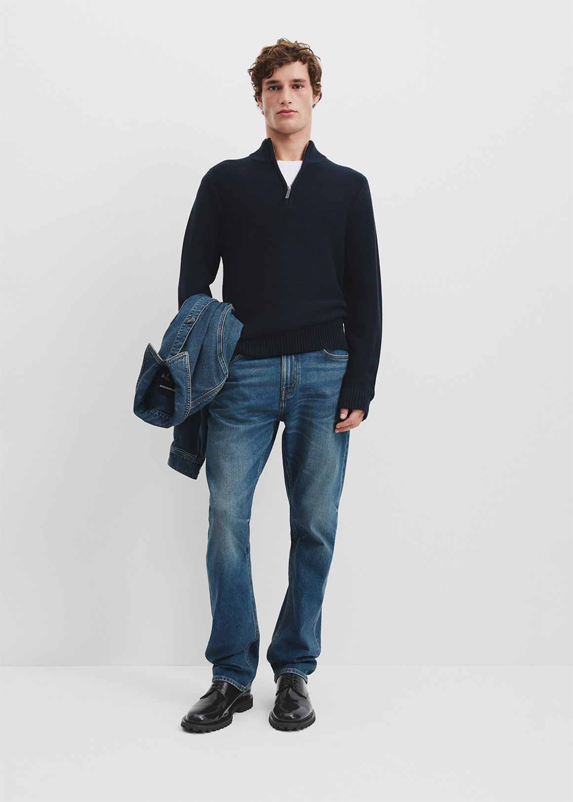 Australian Cotton Half Zip Knit | Woolworths.co.za