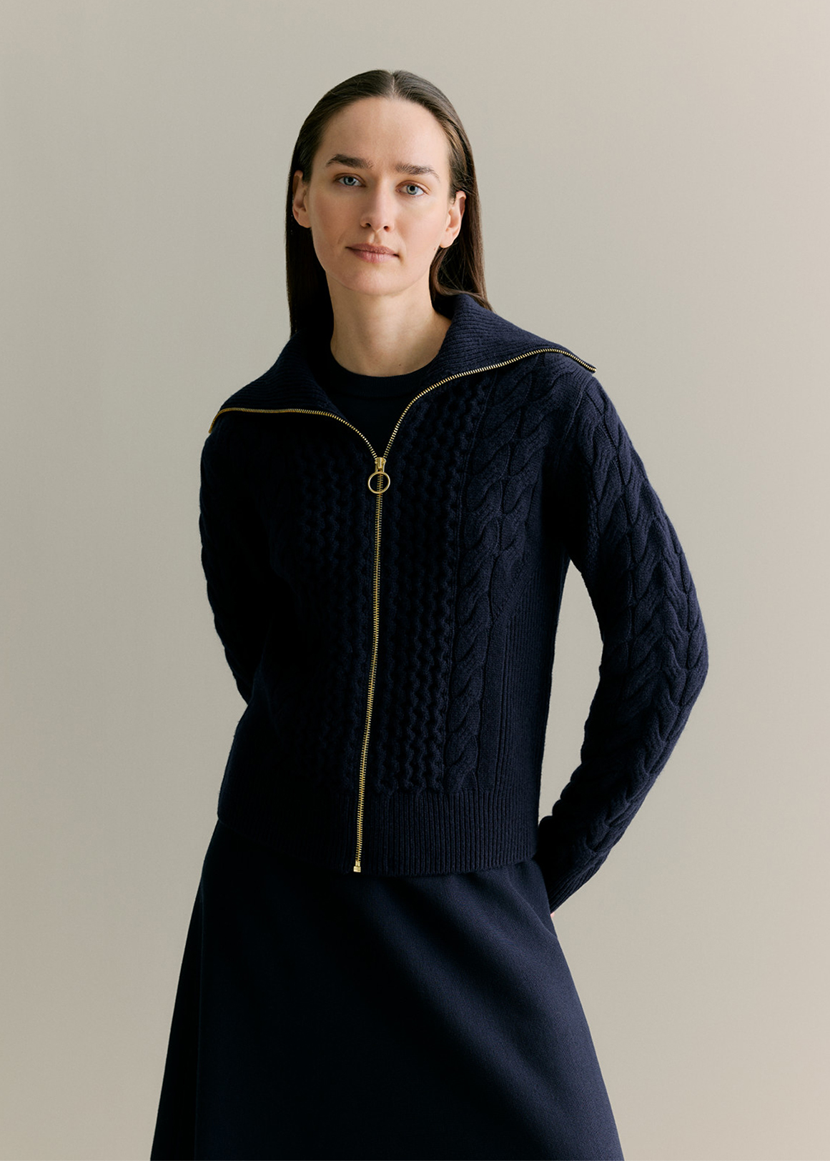 Wool Cable Zip Through Cardigan | Woolworths.co.za Wool Cable Zip Through Cardigan | Woolworths.co.za