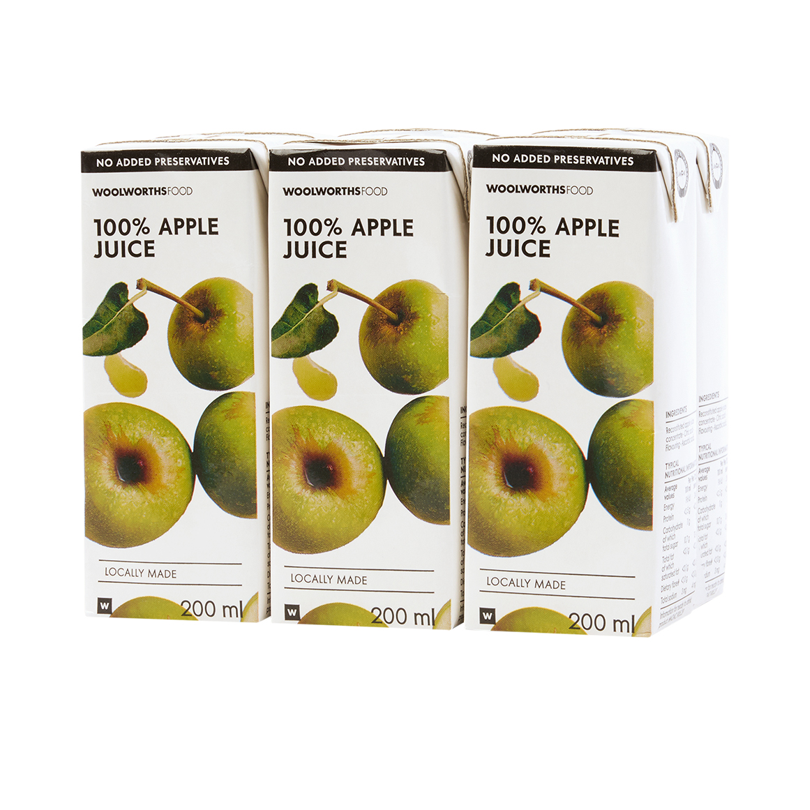 100 % Apple Fruit Juice 6 x 200 ml | Woolworths.co.za