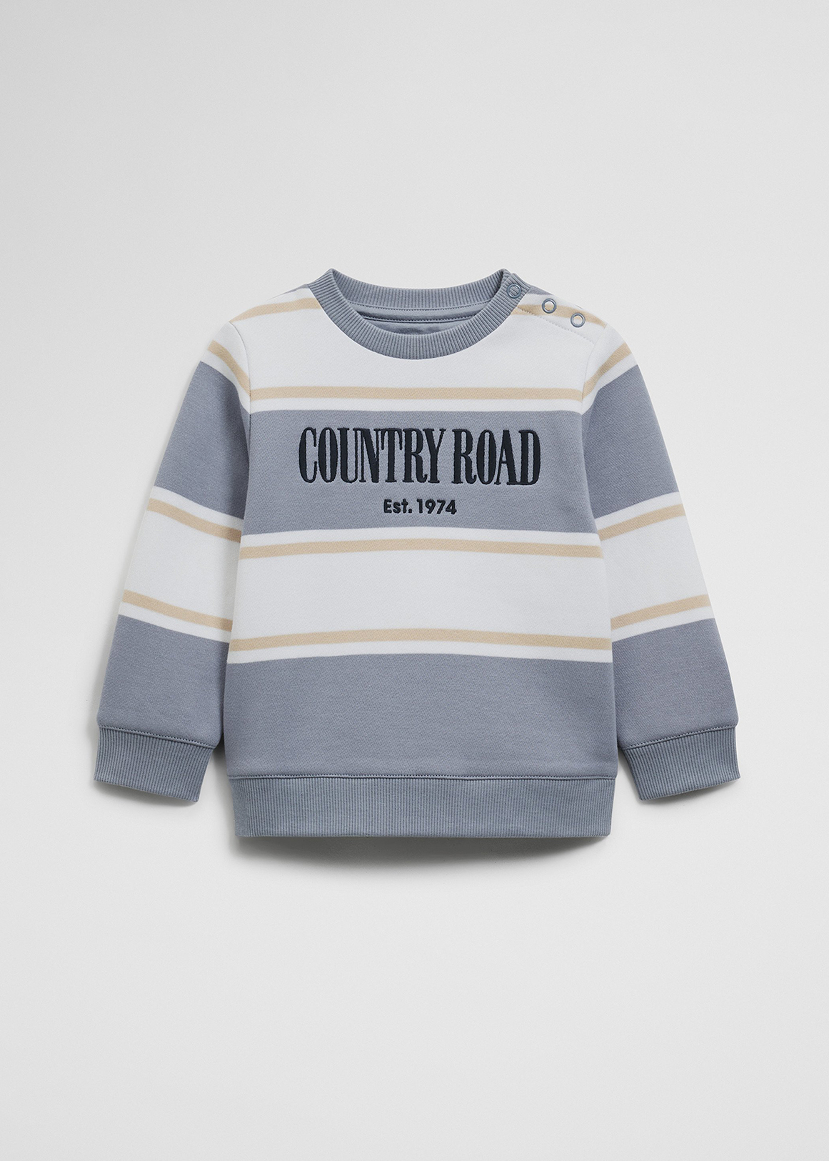 Blue Country Road Heritage Sweat Baby Verified Australian Cotton