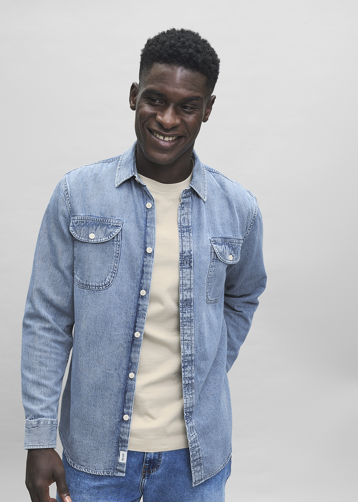 Light Blue Denim Shirt | Woolworths.co.za