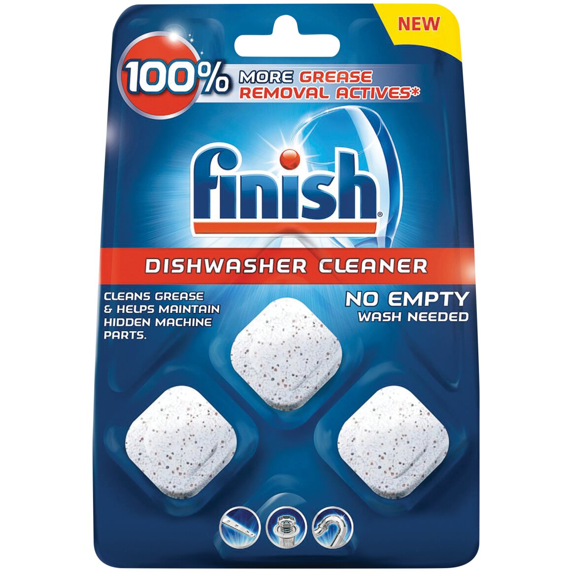 Finish Dishwasher Cleaner Tablets pk