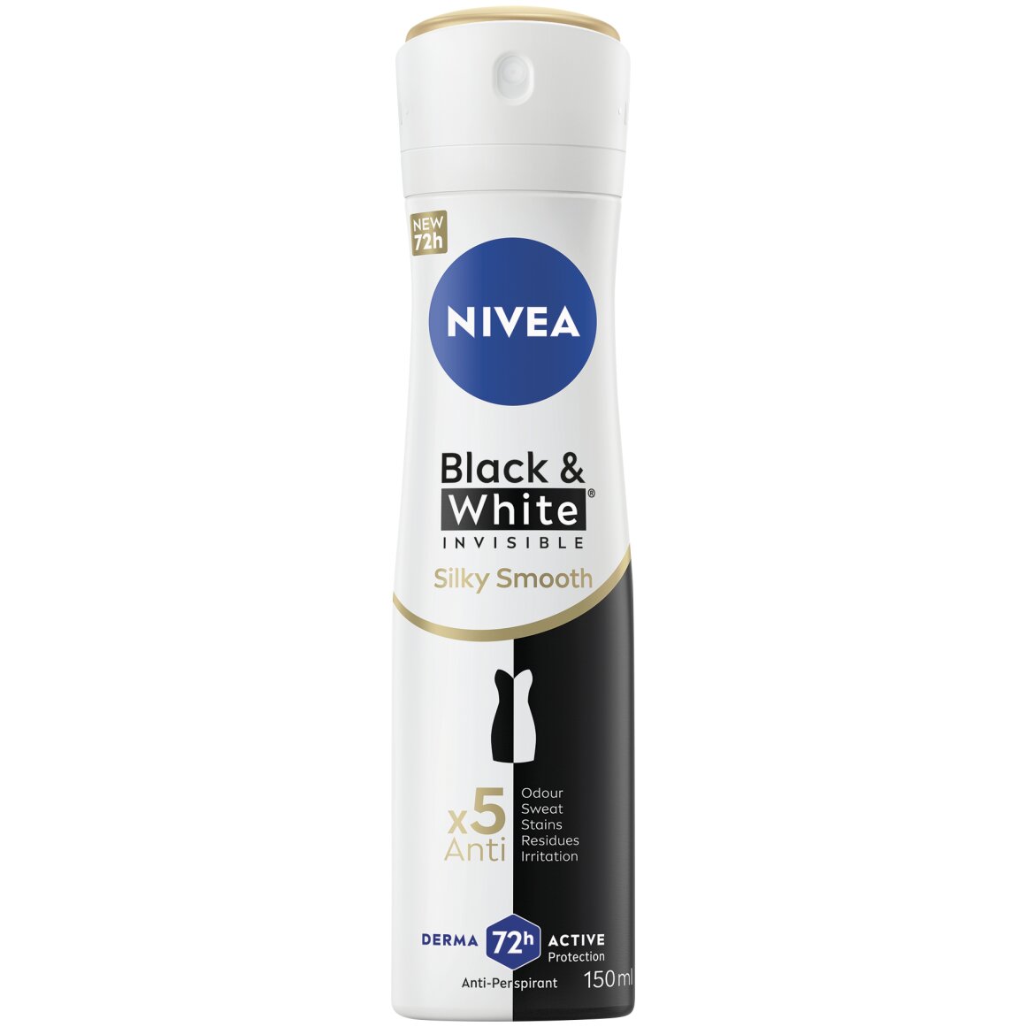 NIVEA Black & White Invisible 15本 Nivea Black and White Invisible Silky Smooth Deodorant Spray 150