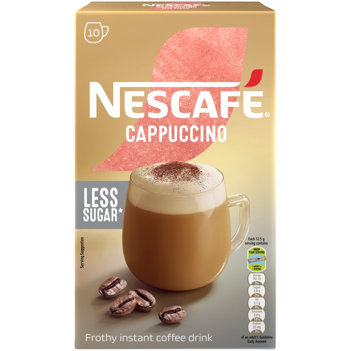 Nescafé Reduced Sugar Cappuccino Sticks 10 x 12.5 g | Woolworths.co.za