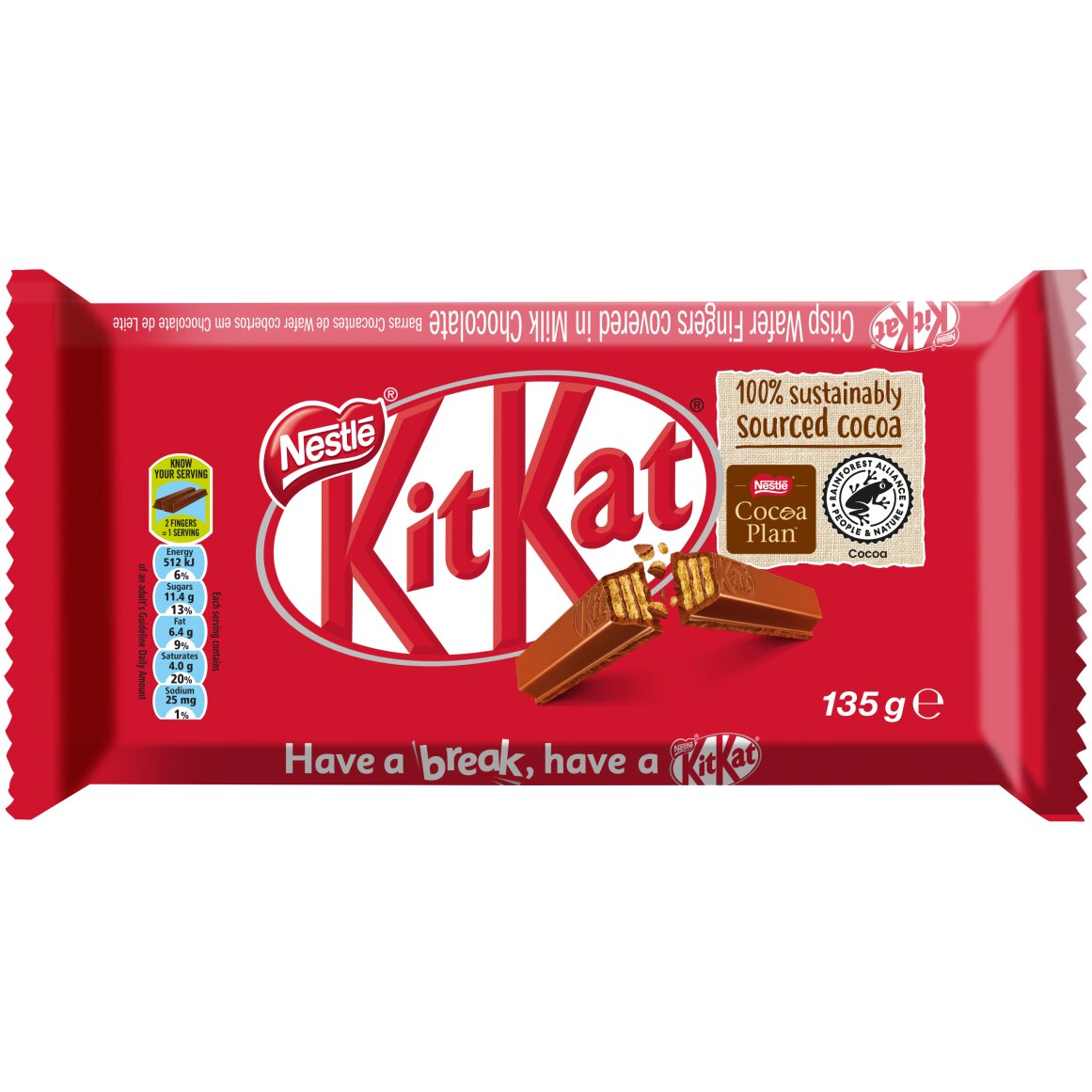 Nestlé KitKat Milk Chocolate 135 g | Woolworths.co.za