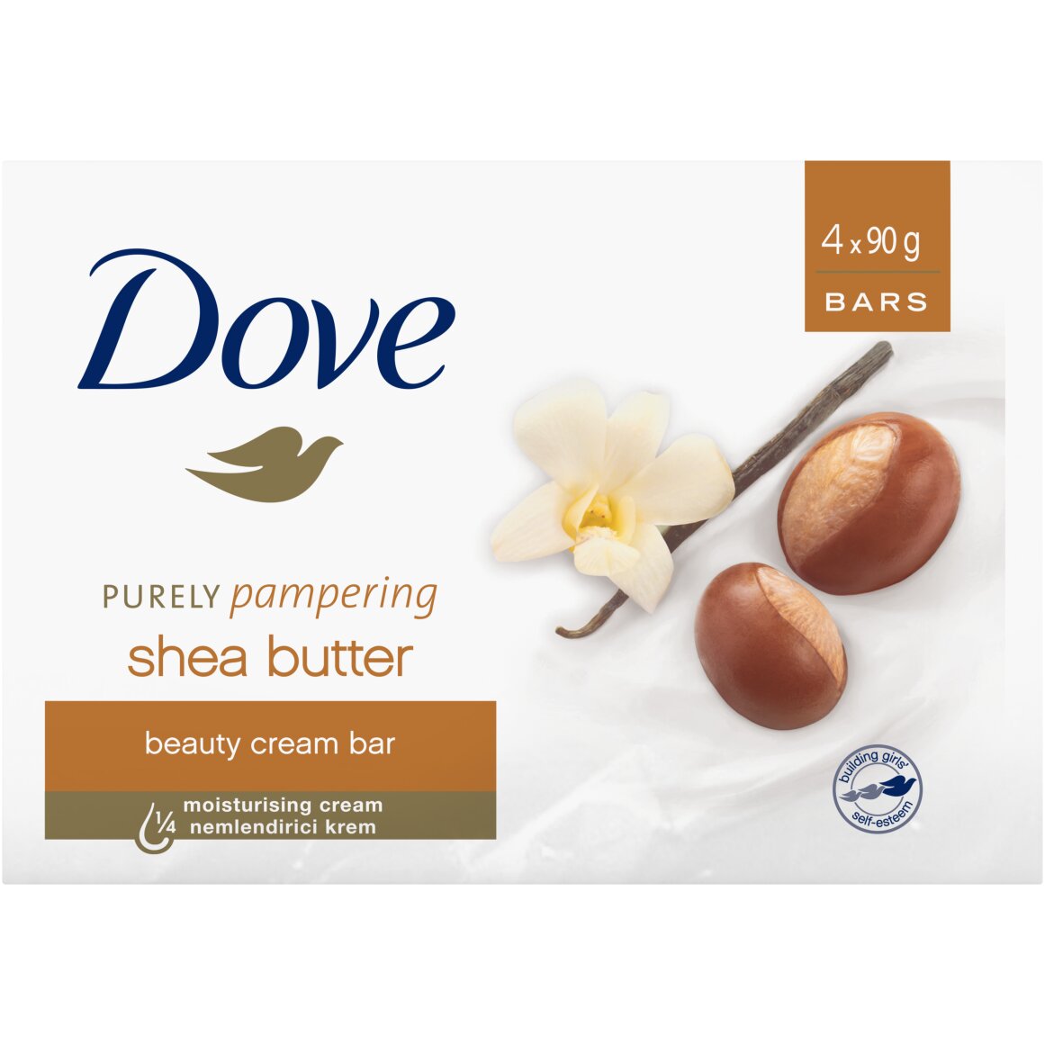 Dove Purely Pampering Shea Butter Beauty Cream Bar 4 x 90 g